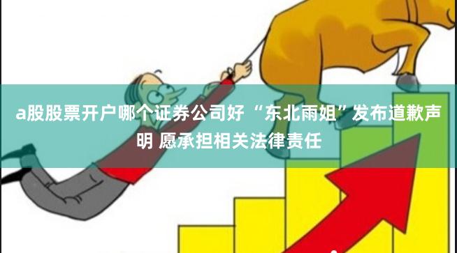 a股股票开户哪个证券公司好 “东北雨姐”发布道歉声明 愿承担相关法律责任